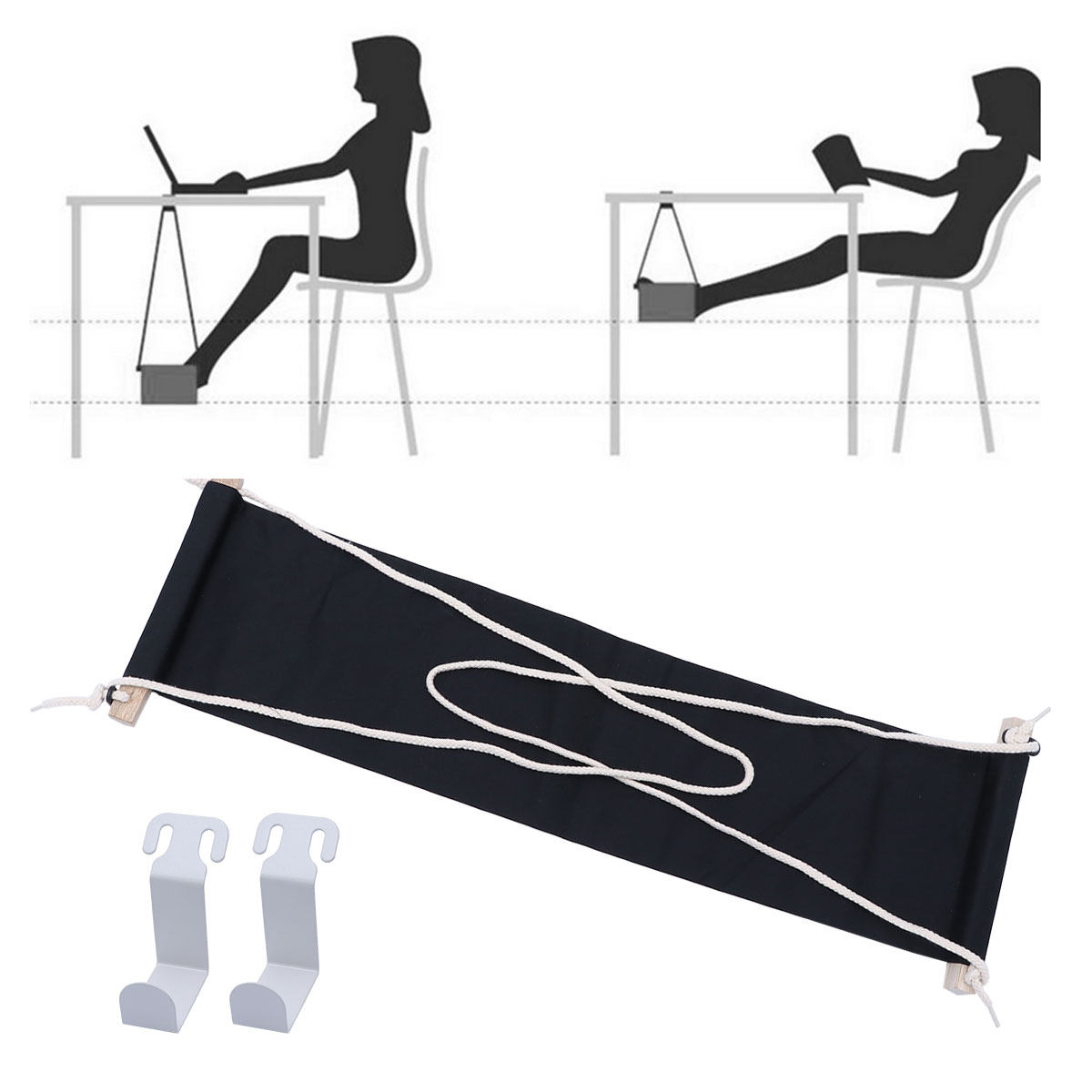 Foldable Under Desk Foot Hammo - огляд і ціна Footrest Under Desk