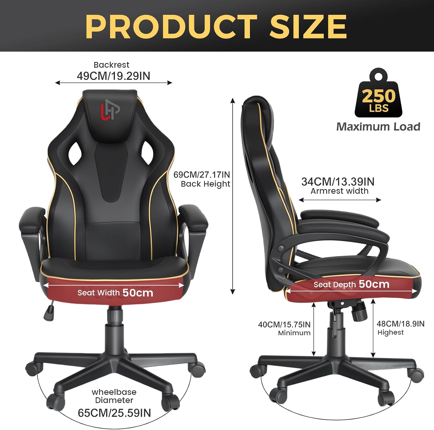 HapGIFT Gaming Chair, Ergonomi - огляд і ціна Video Gaming & Esports Usd Acc