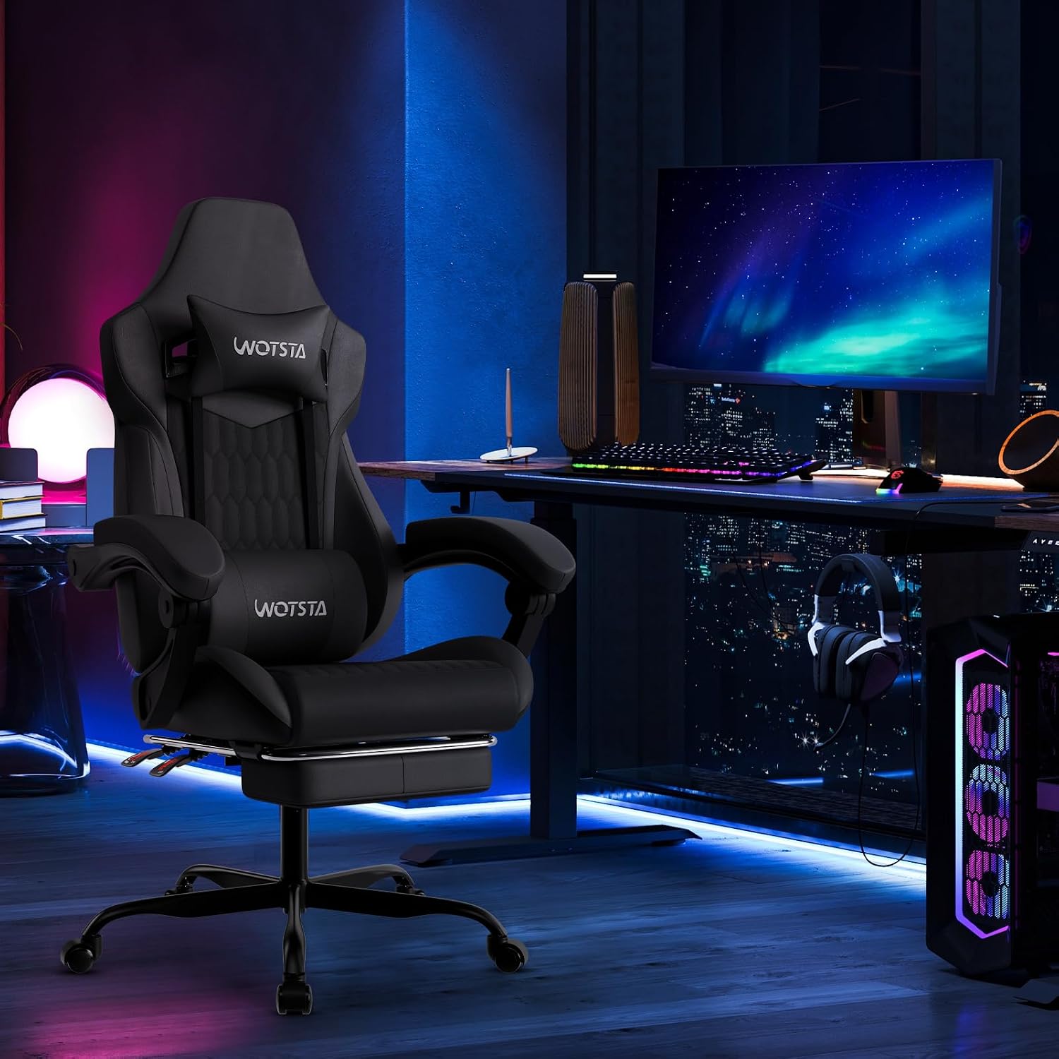 Gaming Chair with Footrest, Hi - огляд і ціна Video Gaming & Esports Usd Acc