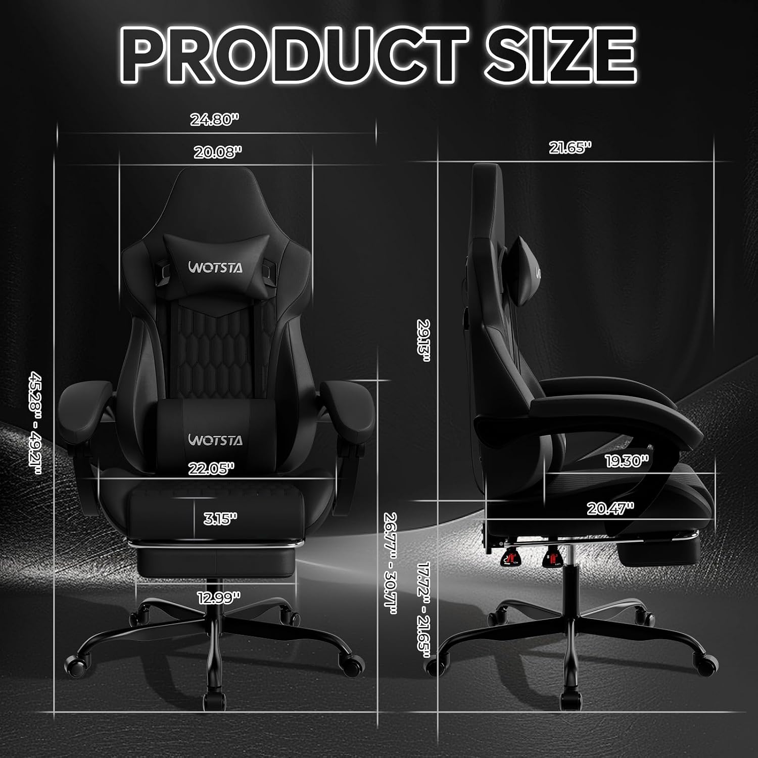 Gaming Chair with Footrest, Hi - огляд і ціна Video Gaming & Esports Usd Acc