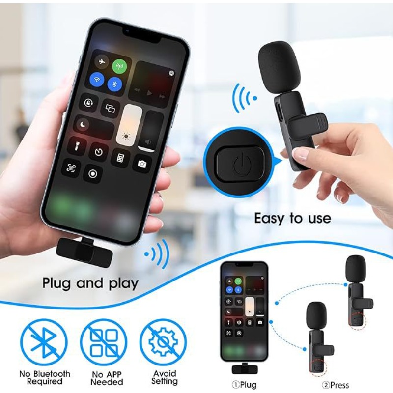 Wireless Lavalier Microphone 2 - огляд і ціна Video Gaming & Esports Usd Acc