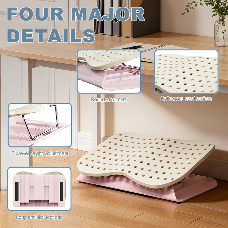 Portable Hole Studded Footrest - огляд і ціна Footrest Under Desk